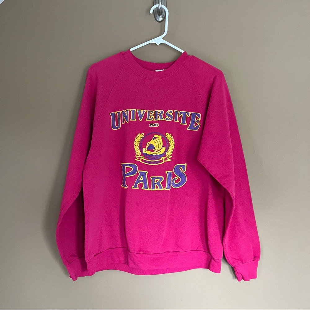 VINTAGE Jerzees by Russell University de Paris Sweatshirt